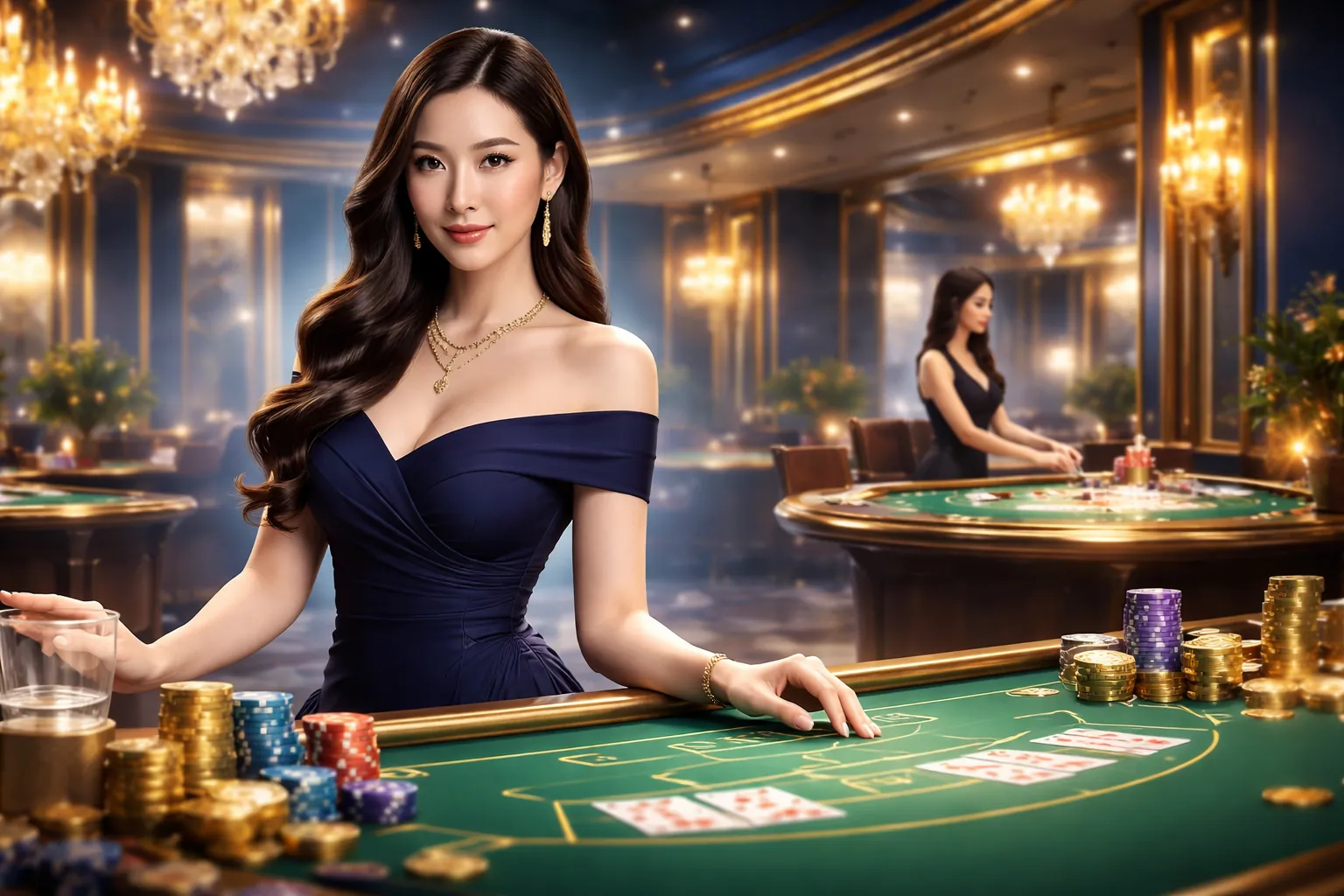 Sân vận động với ánh sáng rực rỡ, biểu tượng cho cá cược thể thao Rikvip